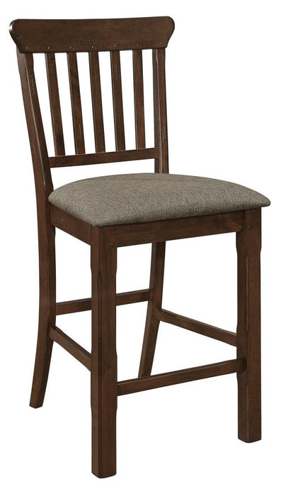 Schleiger Counter Height Chair in Dark Brown (Set of 2) - Jax Mattress (Jacksonville, FL)