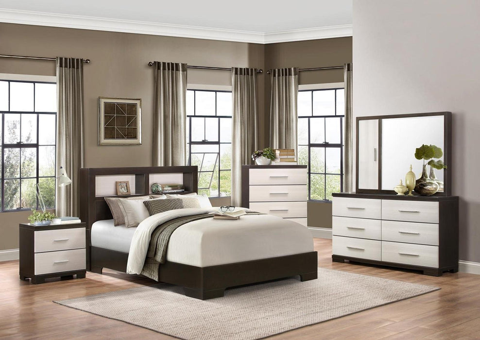 Pell 5 Drawer Chest in Espresso and White 1967W-9 - Jax Mattress (Jacksonville, FL)