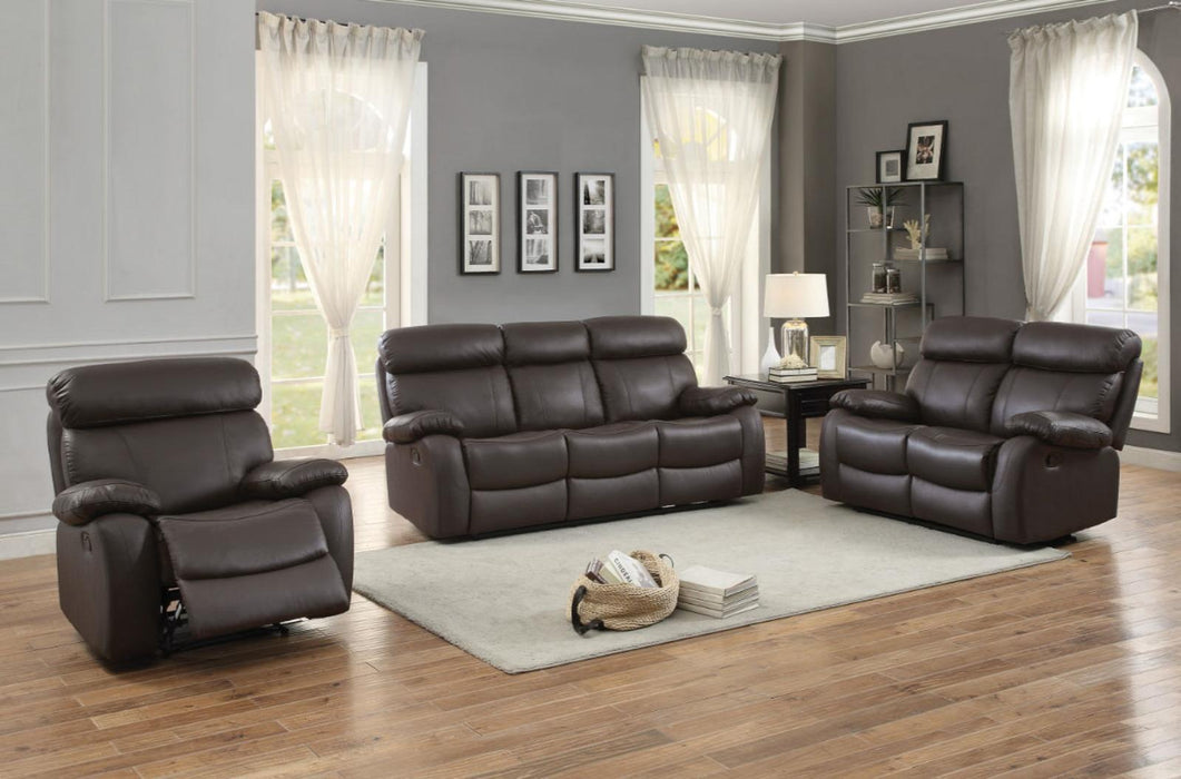 Pendu Double Reclining Sofa in Brown 8326BRW-3 - Jax Mattress (Jacksonville, FL)