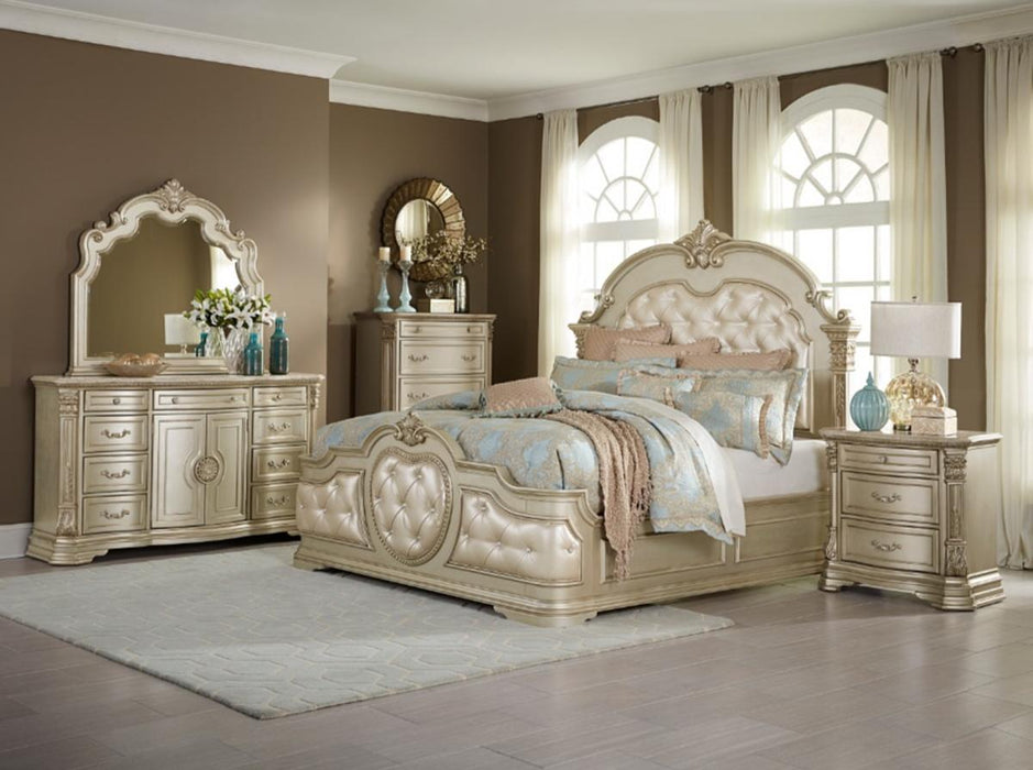 Antoinetta Mirror in Champagne Wood 1919NC-6 - Jax Mattress (Jacksonville, FL)