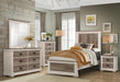 Arcadia Mirror in White & Weathered Gray 1677-6 - Jax Mattress (Jacksonville, FL)