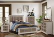Arcadia Mirror in White & Weathered Gray 1677-6 - Jax Mattress (Jacksonville, FL)