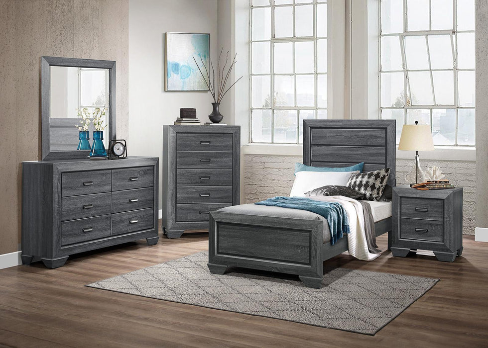 Beechnut 5 Drawer Chest in Gray 1904GY-9 - Jax Mattress (Jacksonville, FL)