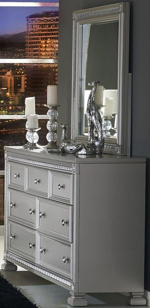 Bevelle 7 Drawer Dresser in Silver 1958-5 - Jax Mattress (Jacksonville, FL)