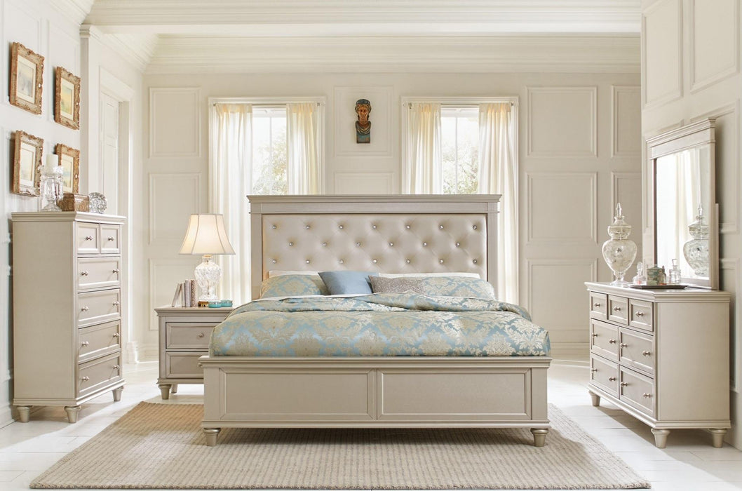 Celandine Mirror in Silver 1928-6 - Jax Mattress (Jacksonville, FL)