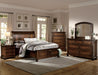 Cumberland Full Sleigh Platform Bed with Footboard Storage in Brown Cherry 2159F-1* - Jax Mattress (Jacksonville, FL)