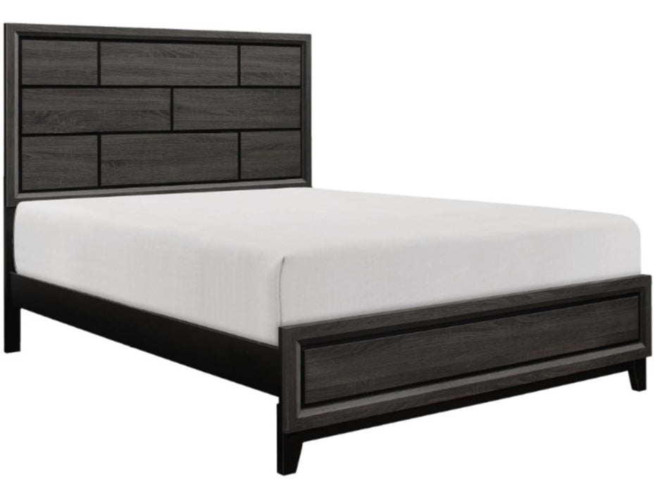 Davi Queen Panel Bed in Gray 1645-1* - Jax Mattress (Jacksonville, FL)