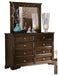 Eunice Mirror in Espresso 1844DC-6 - Jax Mattress (Jacksonville, FL)