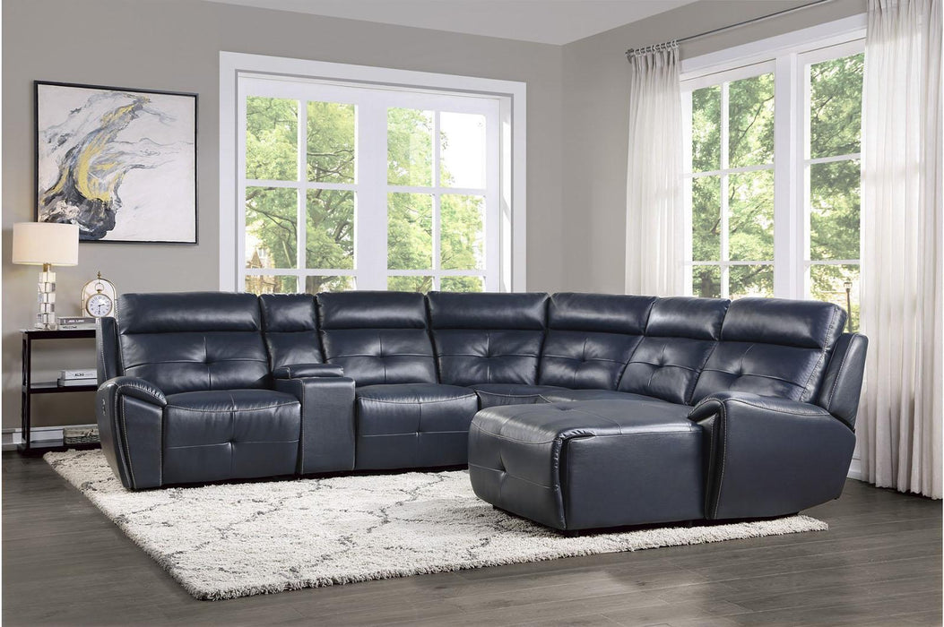 Avenue Armless Chair in Navy 9469NVB-AC - Jax Mattress (Jacksonville, FL)