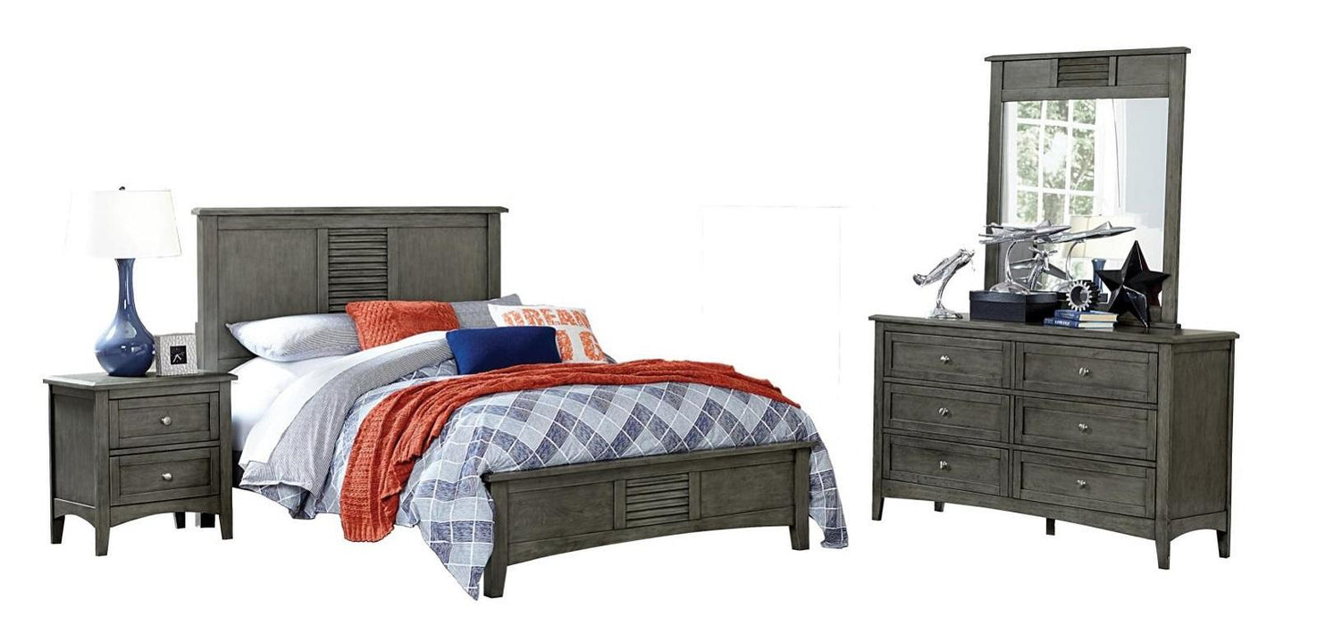Garcia Queen Panel Bed in Gray 2046-1 - Jax Mattress (Jacksonville, FL)
