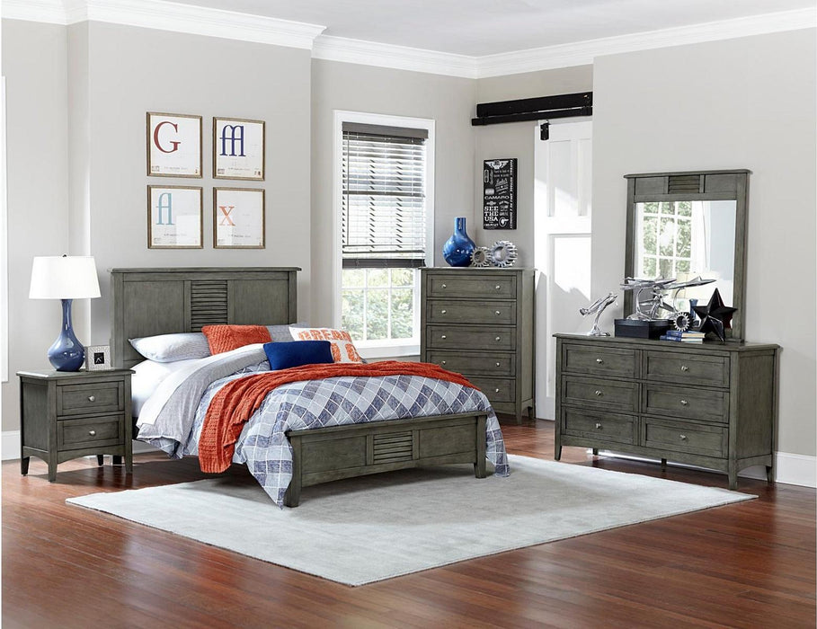 Garcia Queen Panel Bed in Gray 2046-1 - Jax Mattress (Jacksonville, FL)