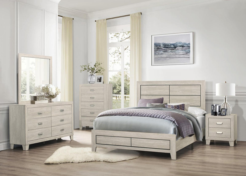 Quinby Full Panel Bed in Light Brown 1525F-1 - Jax Mattress (Jacksonville, FL)
