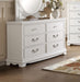 Lucida 6 Drawer Dresser in White 2039W-5 - Jax Mattress (Jacksonville, FL)
