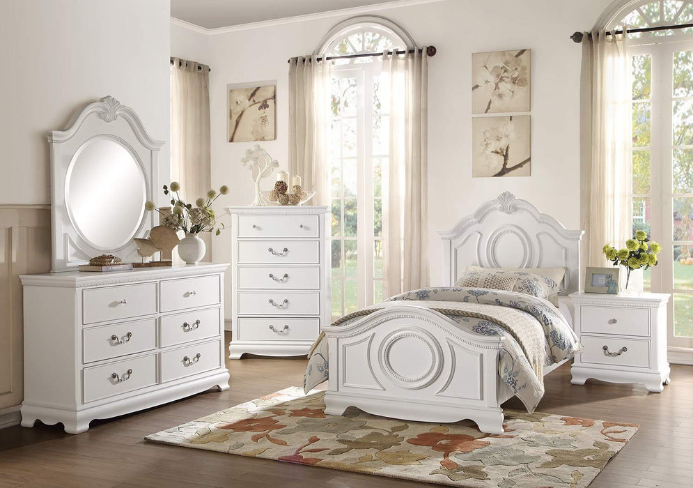 Lucida 5 Drawer Chest in White 2039W-9 - Jax Mattress (Jacksonville, FL)
