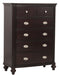 Marston 5 Drawer Chest in Dark Cherry 2615DC-9 - Jax Mattress (Jacksonville, FL)