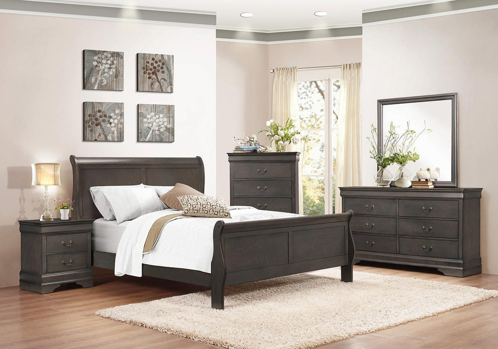 Mayville Queen Sleigh Bed in Gray 2147SG-1 - Jax Mattress (Jacksonville, FL)