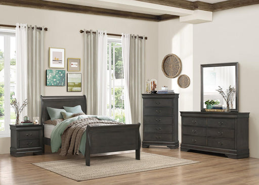 Mayville Full Sleigh Bed in Gray 2147FSG-1 - Jax Mattress (Jacksonville, FL)