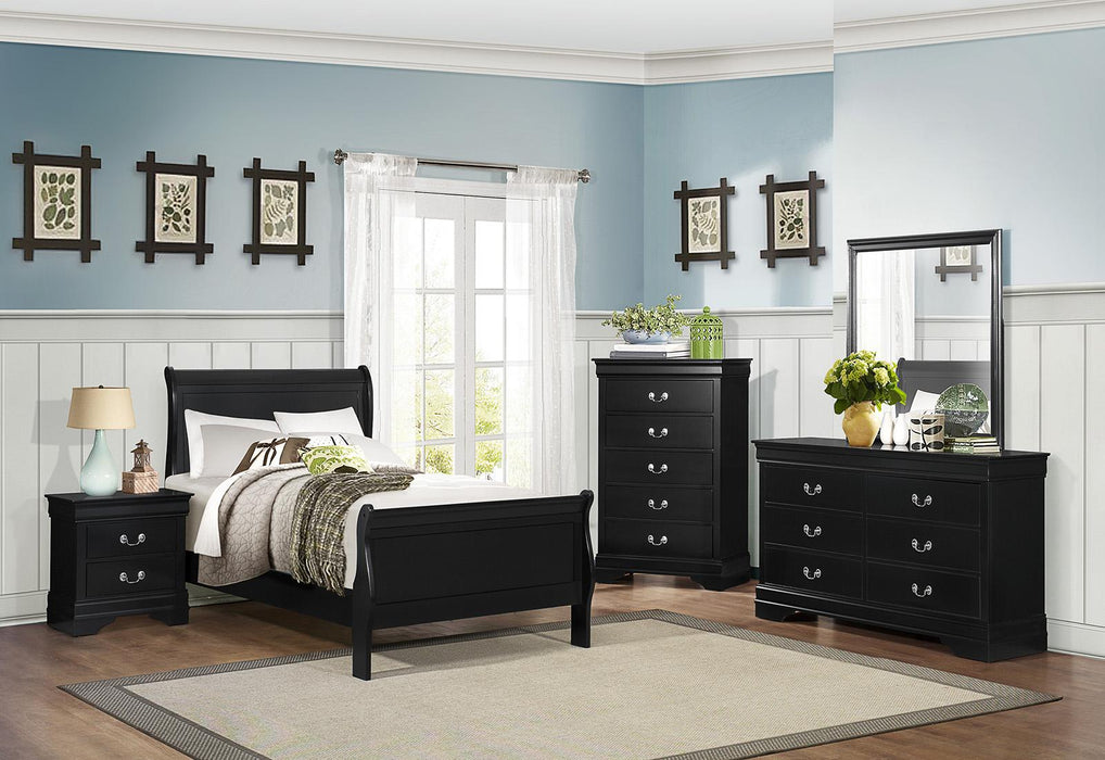 Mayville Twin Sleigh Bed in Black 2147TBK-1 - Jax Mattress (Jacksonville, FL)