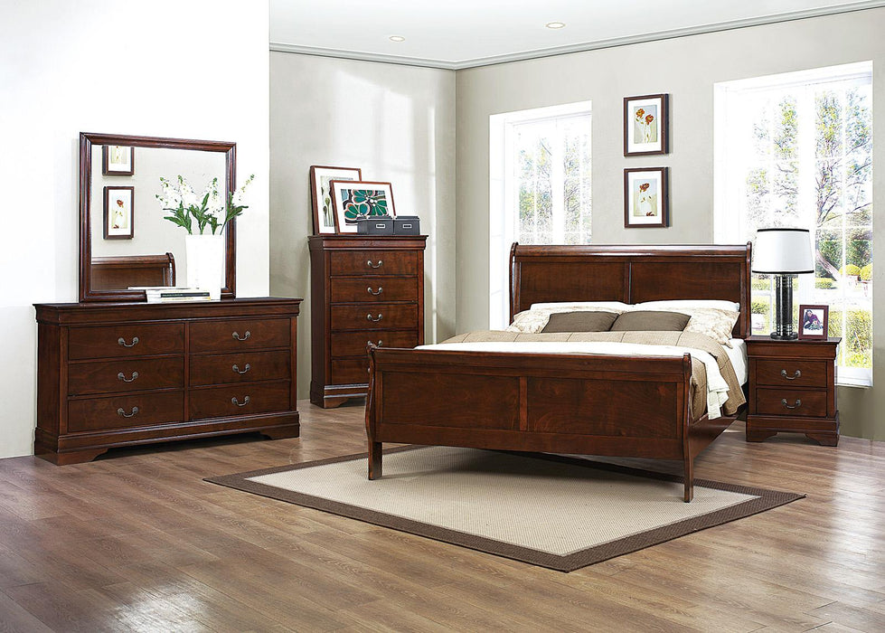 Mayville 2 Drawer Nightstand in Brown Cherry 2147-4 - Jax Mattress (Jacksonville, FL)
