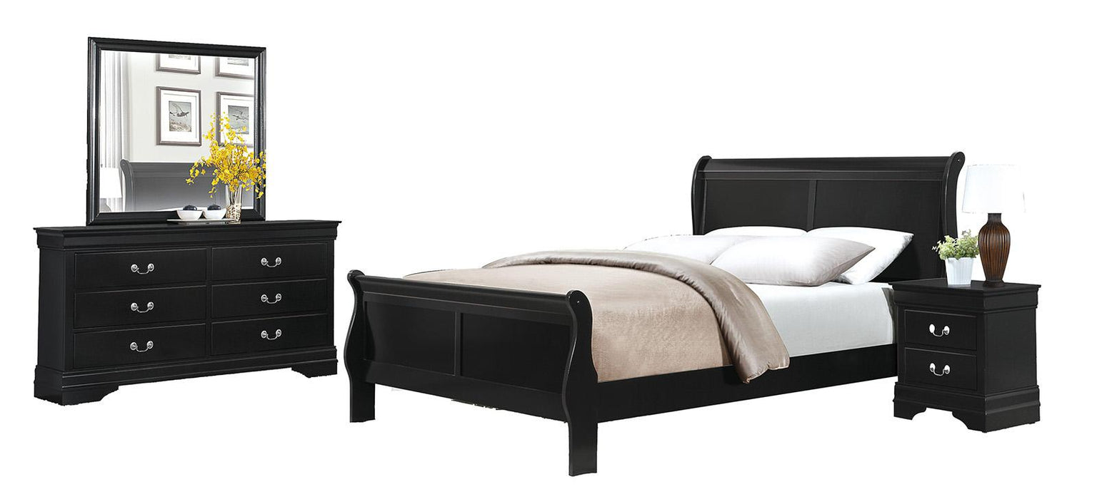 Mayville Mirror in Black 2147BK-6 - Jax Mattress (Jacksonville, FL)