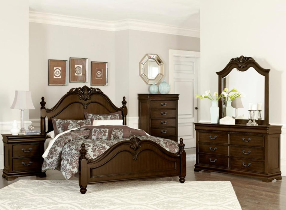 Mont Belvieu Chest in Dark Cherry 1869-9 - Jax Mattress (Jacksonville, FL)