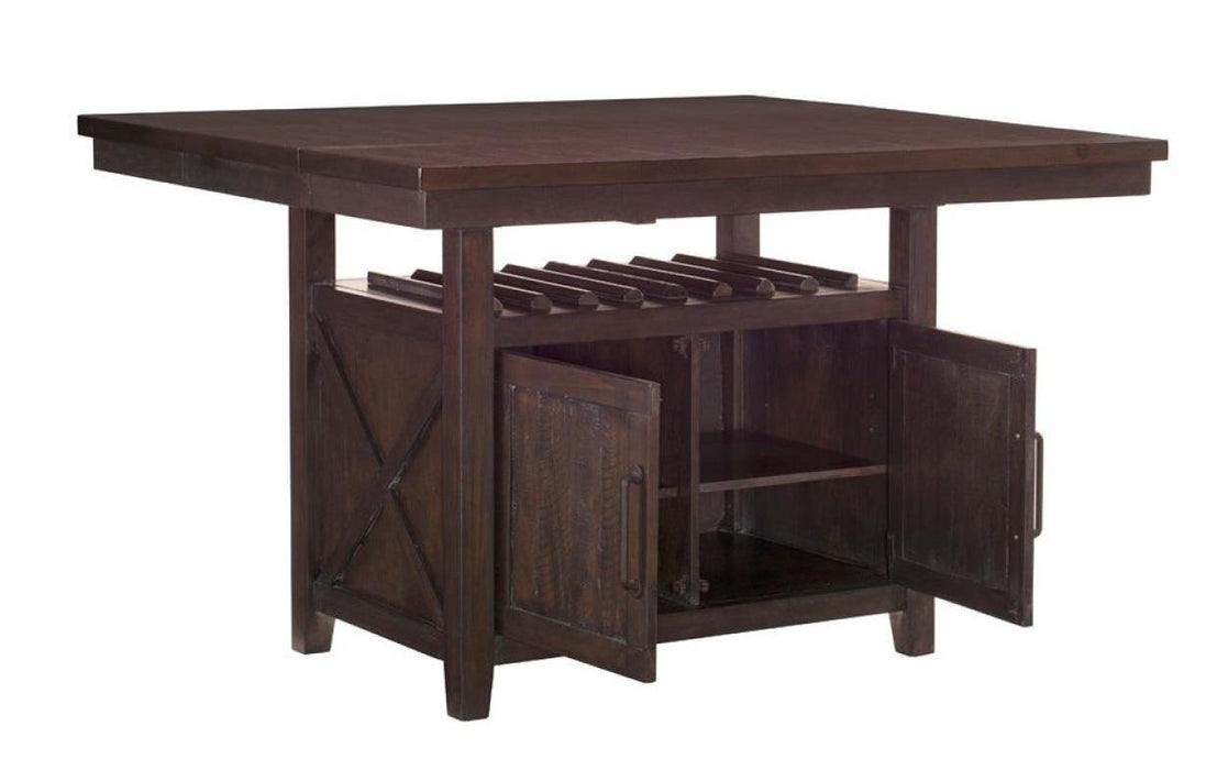 Oxton Counter Height Table in Dark Cherry 5655-36* - Jax Mattress (Jacksonville, FL)