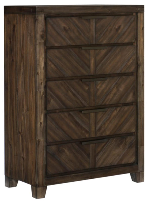 Parnell Chest in Rustic Cherry 1648-9 - Jax Mattress (Jacksonville, FL)