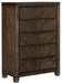 Parnell Chest in Rustic Cherry 1648-9 - Jax Mattress (Jacksonville, FL)
