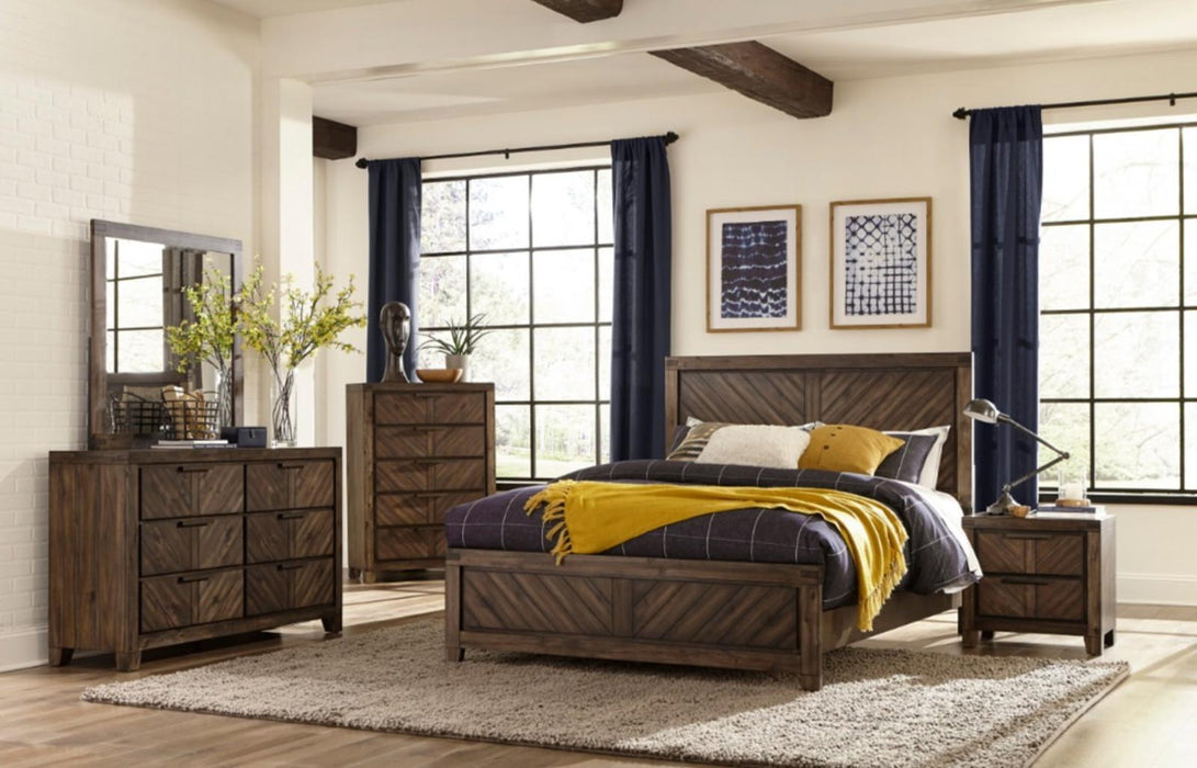 Parnell Chest in Rustic Cherry 1648-9 - Jax Mattress (Jacksonville, FL)