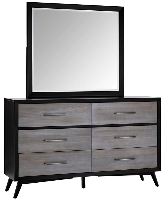 Raku 6 Drawer Dresser in Gray 1711-5 - Jax Mattress (Jacksonville, FL)