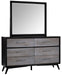 Raku 6 Drawer Dresser in Gray 1711-5 - Jax Mattress (Jacksonville, FL)