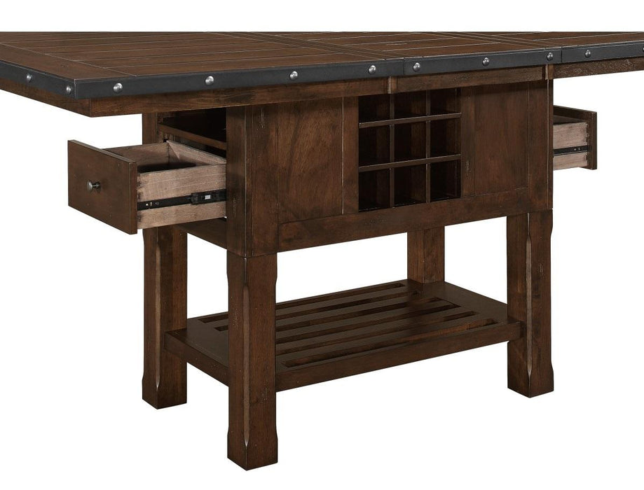 Schleiger Counter Height Dining Table in Dark Brown 5400-36XL* - Jax Mattress (Jacksonville, FL)