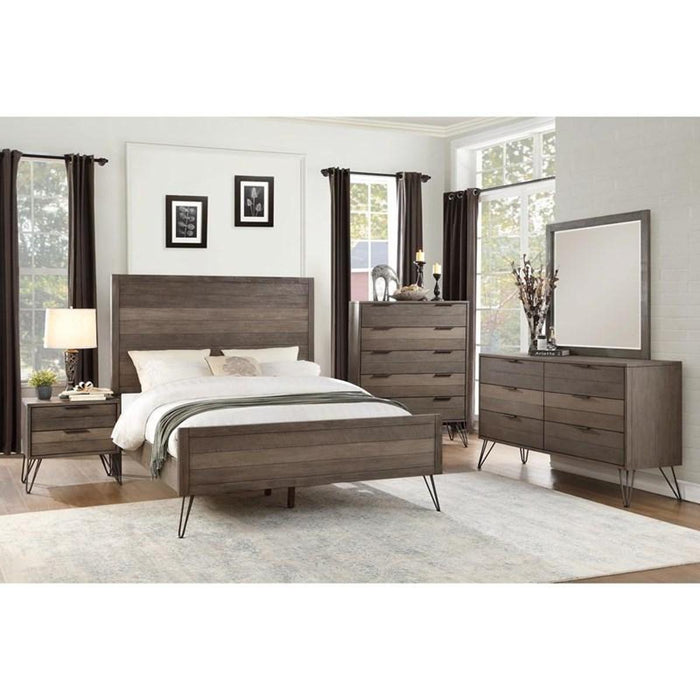 Urbanite King Panel Bed in Tri-tone Gray 1604K-1EK - Jax Mattress (Jacksonville, FL)