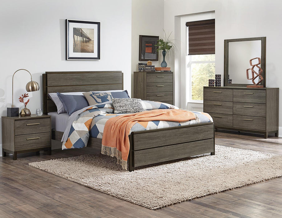 Vestavia 5 Drawer Chest in Gray 1936-9 - Jax Mattress (Jacksonville, FL)