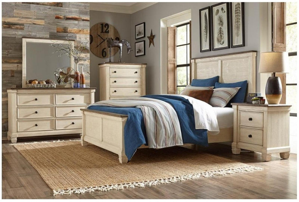 Weaver Mirror in Antique white 1626-6 - Jax Mattress (Jacksonville, FL)