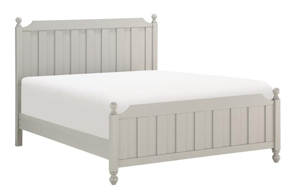 Wellsummer Full Panel Bed in Gray 1803GYF-1* - Jax Mattress (Jacksonville, FL)