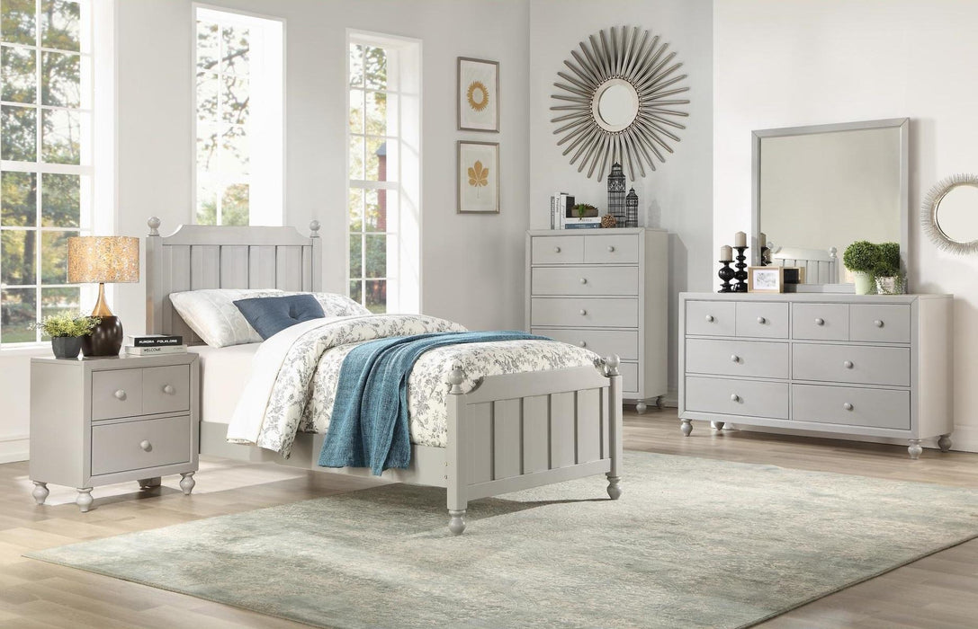 Wellsummer 5 Drawer Chest in Gray 1803GY-9 - Jax Mattress (Jacksonville, FL)