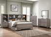Woodrow Queen Platform Bed in Gray 2042NB-1* - Jax Mattress (Jacksonville, FL)
