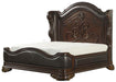 Royal Highlands Queen Upholstered Panel Bed in Rich Cherry 1603-1 - Jax Mattress (Jacksonville, FL)