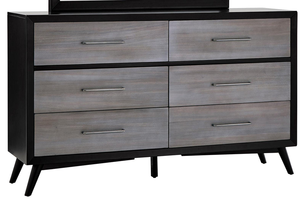 Raku 6 Drawer Dresser in Gray 1711-5 - Jax Mattress (Jacksonville, FL)