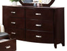 Lyric 6 Drawer Dresser in Dark Espresso 1737NC-5 - Jax Mattress (Jacksonville, FL)