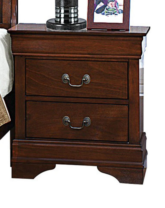 Mayville 2 Drawer Nightstand in Brown Cherry 2147-4 - Jax Mattress (Jacksonville, FL)