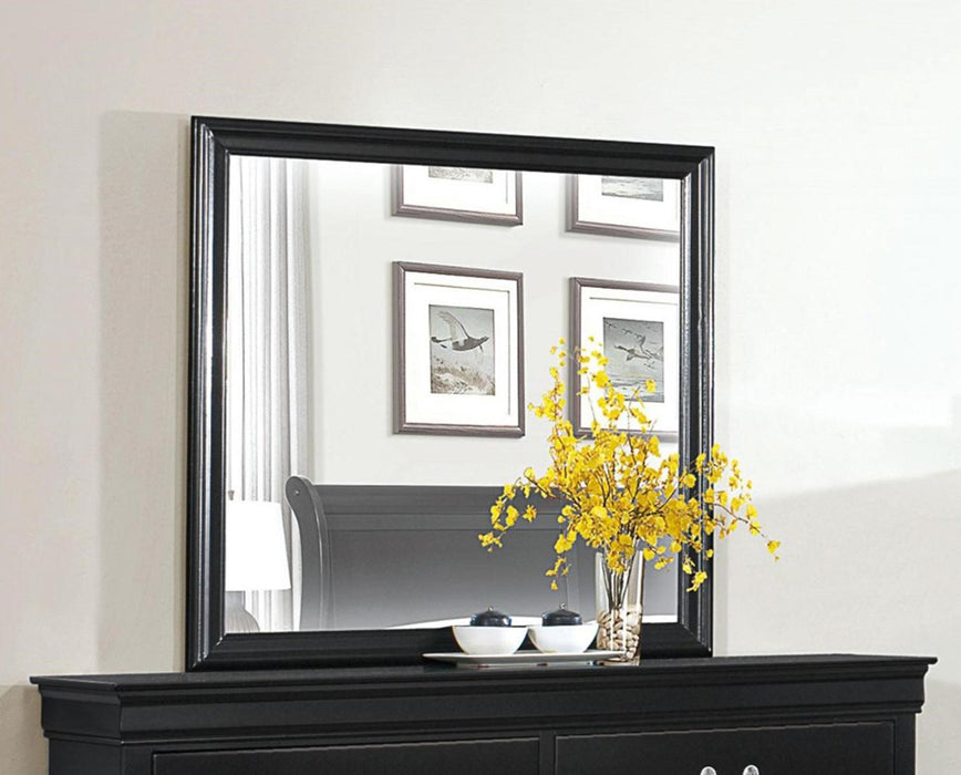 Mayville Mirror in Black 2147BK-6 - Jax Mattress (Jacksonville, FL)
