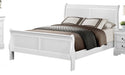 Mayville Queen Sleigh Bed in White 2147W-1 - Jax Mattress (Jacksonville, FL)