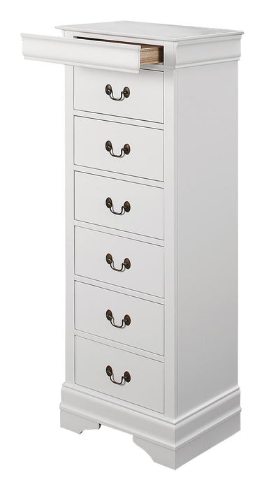 Mayville 6 Drawer Lingerie Chest in White 2147W-12 - Jax Mattress (Jacksonville, FL)