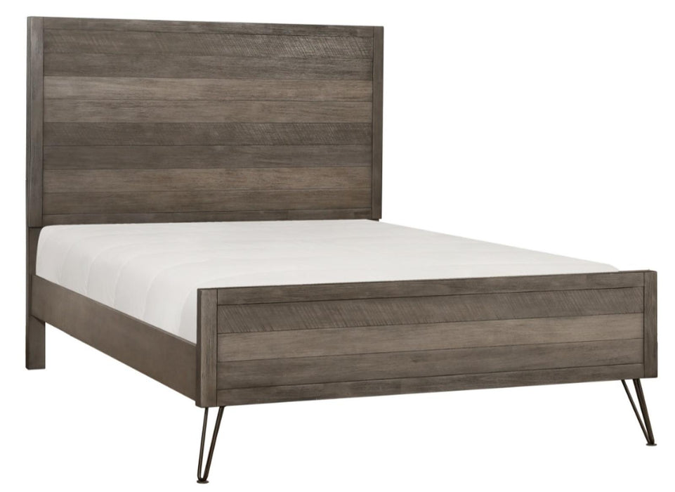 Urbanite Full Panel Bed in Tri-tone Gray 1604F-1* - Jax Mattress (Jacksonville, FL)