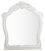 Cinderella Mirror in Antique White with Grey Rub-Through 1386NW-6 - Jax Mattress (Jacksonville, FL)