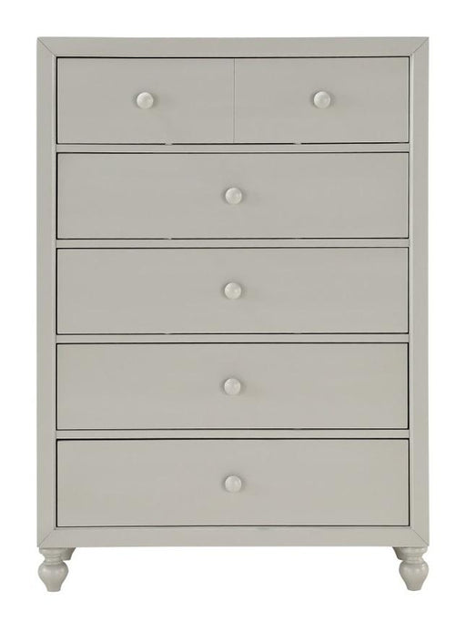 Wellsummer 5 Drawer Chest in Gray 1803GY-9 - Jax Mattress (Jacksonville, FL)