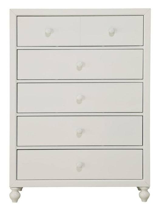Wellsummer 5 Drawer Chest in White 1803W-9 - Jax Mattress (Jacksonville, FL)