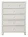 Wellsummer 5 Drawer Chest in White 1803W-9 - Jax Mattress (Jacksonville, FL)